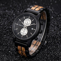 WOOD CHRONOGRAPH WATCH